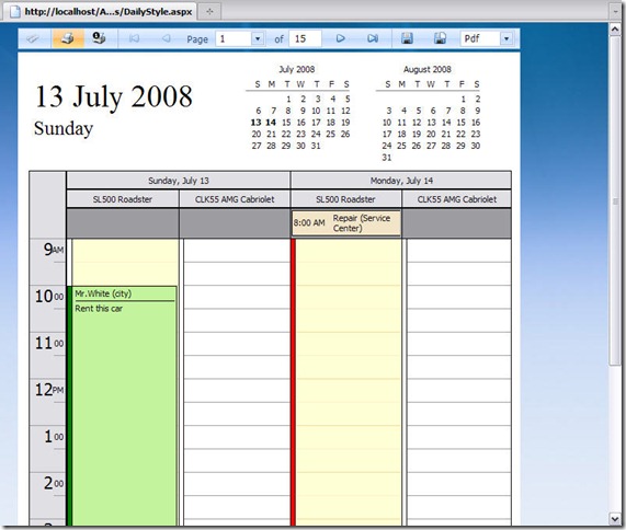 Scheduler Report Preview
