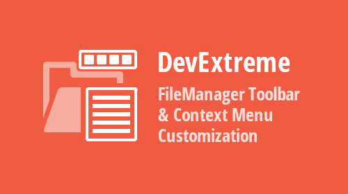 DevExtreme - File Manager Toolbar And Context Menu Customization (v19.2)